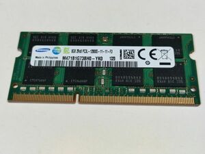 【動作確認済み】SAMSUNG ノートPC用 メモリー DDR3L-1600 PC3L-12800S 8GB×1枚 合計8GB 動作確認済 1週間保証 M471B1G73BH0-YK0【1320】