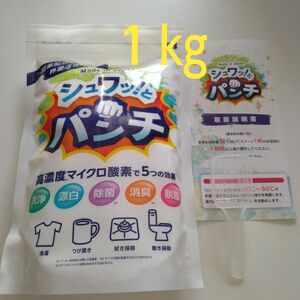 シュワッとパンチ〈1kg〉１袋　計量スプーン・取扱説明書（原本）付き