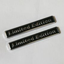 【お得な2個セット】 エンブレム Limited Edition リミテッドエディション 【ブラック】_画像1