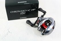 SHIMANO シマノ CHRONARCH 14 クロナーク CI4+ 150HG ベイトリール 右ハンドル 釣り具 釣具 箱あり K008_画像1