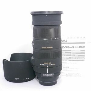 ☆実用品・完動☆SIGMA DG 50-500mm F4.5-6.3 APO OS HSM ソニー/ミノルタ用 Aマウント シグマ 望遠レンズ ☆保証付☆L926