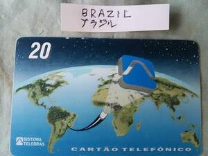 使用済み　テレカ　ブラジル 20