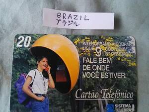 使用済み　テレカ　ブラジル　20