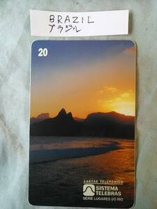  использованный . телефонная карточка Brazil 20