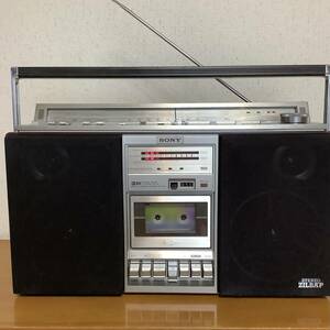 ★ソニーSONY大型ラジカセ　ジルバップ　ＣＦＳ－Ｖ８　ラジオAM/FM/カセット/外部入力　動作品★