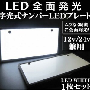 【送料無料】 LED 字光式ナンバープレート用LED お得な1枚セット 全面発光 12V用 /24V用 薄型 最安 LED ライト 装飾フレーム 電光式