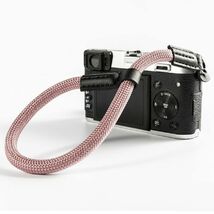 クライミングロープ カメラ用 ハンドストラップ グレイッシュカラー 全6色 (ピンク／A01568)_画像1