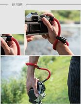 クライミングロープ カメラ用 ハンドストラップ グレイッシュカラー 全6色 (ピンク／A01568)_画像8