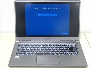 【15284】　美品　MSI　Modern15 A10M 476JP Core i3 10110U 8GB/SSD256GB ノートパソコン