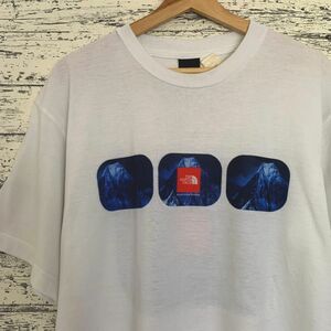 THE NORTH FACE　Tシャツ　MADE IN USA　ビッグプリント　ボックスロゴ　