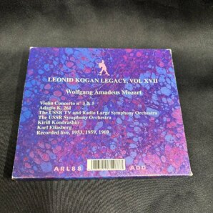 【稀少】ARLECCHINO ARL88 コーガン モーツアルト ヴァイオリン協奏曲集 Leonid Kogan Legacy Vol.17の画像2