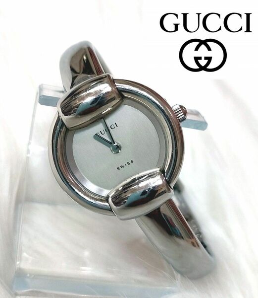 GUCCI　腕時計　電池交換済み 　グッチ　シルバー