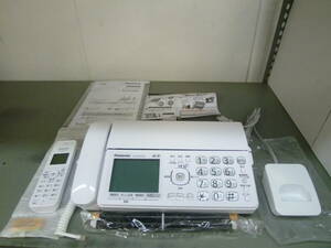  exhibition goods Panasonic Panasonic digital cordless plain paper fax KX-PD350DL-W ( white ) cordless handset 1 pcs attaching 