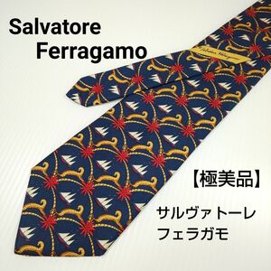【極美品】サルヴァト－レ フェラガモ ネクタイ