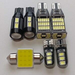 激シブ！ブラックver DA64系 DA17W エブリィワゴン 超爆光！T10 LED ルームランプ バックランプ 7個セット ホワイト スズキ /45/10/6/t31