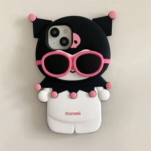 iPhone 13/14/15 кейс смартфон покрытие Sanrio силикон черный mi