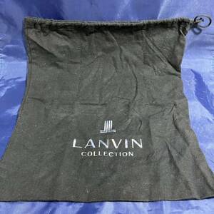 LANVIN Collection　巾着袋 布袋 黒 ブラック　ランバン　保存袋