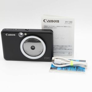 【極上品】Canon インスタントカメラ スマホプリンター iNSPiC ZV-123-MBK マットブラック #883