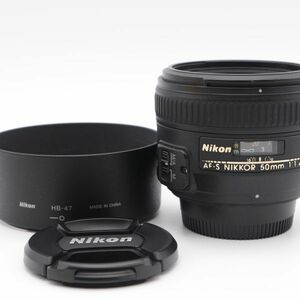 【極上品】Nikon 単焦点レンズ AF-S NIKKOR 50mm f/1.4G #866