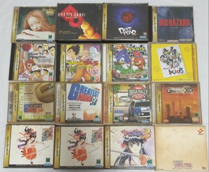 SEGA SATURN セガサターン ソフト ゲームソフト 16点セット まとめ売り 動作未確認 ジャンク品