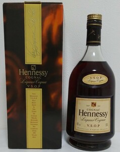 【箱付・未開封】古酒 Hennessy ヘネシー COGNAC Liqueur Cognac V.S.O.P コニャック ブランデー 1000ml 40% 1615g(ボトル込)
