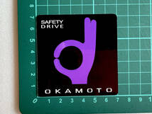 オカモトステッカー 紫 (小) OKAMOTO OK 旧車會 街道レーサー 単車 暴走族 ハイソ 昭和 レトロ ヤングオート チャンプロード Z1 Z2_画像3