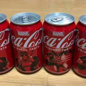 コカコーラ マーベル デザイン缶 ウルヴァリン デッドプール 350ml 4点