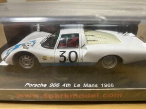 Sparkmodel「1/43 Porsche 906 4th Le Mans 1966」/スパークモデルポルシェルマンミニカーレーシングカー