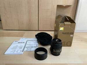 中古品 AF-S DX Micro NIKKOR 40mm f/2.8G