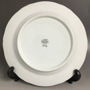 ut29/91 リチャードジノリ 平皿 6枚 直径21㎝ RICHARD GINORI E-9 デザート皿 ディッシュ プレート ホワイト イタリア 洋食器〇の画像3