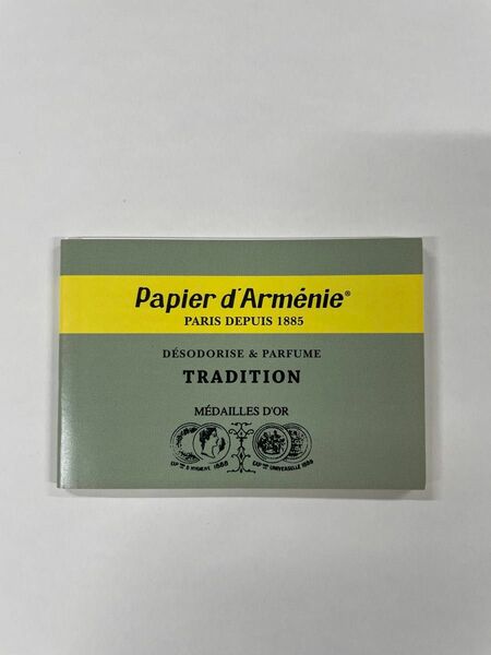 未使用 パピエダルメニイ トリプル バニラ / トラディショナル papier d'armenie 1冊 36回分(3×12枚)