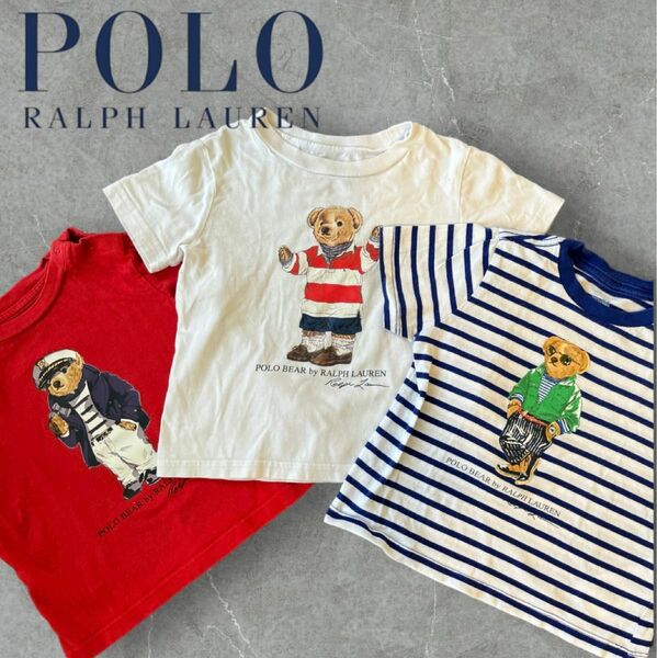 POLO RALPHLAUREN ベアTシャツ 3枚80-85cm