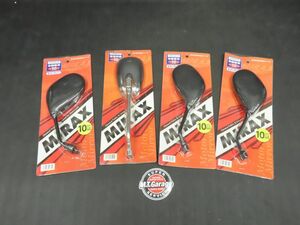 MIRAX オートバイ用 汎用ミラーset 10mm正ネジ ※未使用品【100】MTG-N-358