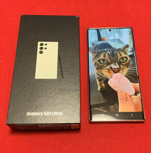 ★ほぼ新品 galaxy S23 ultra 5G 512GB クリーム SM-S918N　韓国版　使用期間１週間　170,000円即決送料込み！！