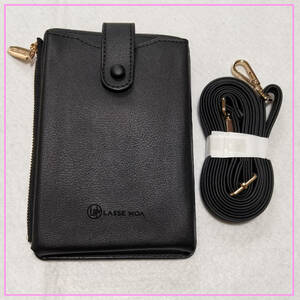 * smartphone pouch black smartphone shoulder Mini bag black 