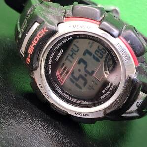 CASIO カシオ G-SHOCK GW-300 ブラック×レッド ウェーブセプター 腕時計 メンズ デジタル 現状品の画像1