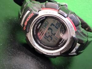 CASIO カシオ G-SHOCK GW-300 ブラック×レッド ウェーブセプター 腕時計 メンズ デジタル 現状品