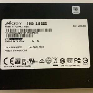 Micron 1100 MTFDDAK2T0TBN 2TB 2.5インチ SATA SSD （HDD固定ネジ 4本セット）NO.32の画像1