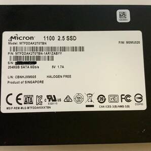 Micron 1100 MTFDDAK2T0TBN 2TB 2.5インチ SATA SSD （HDD固定ネジ 4本セット）NO.47の画像1