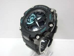 4E133MZ◎CASIO カシオ G-SHOCK Gショック アナデジ カーボンコアガード構造 GA-2200M ブラック 腕時計 メンズ　稼働品◎中古