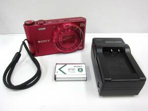 4E367NZ◎SONY ソニー　Cyber-shot　DSC-WX300　コンパクトデジタルカメラ　デジカメ　レッド 動作品◎中古