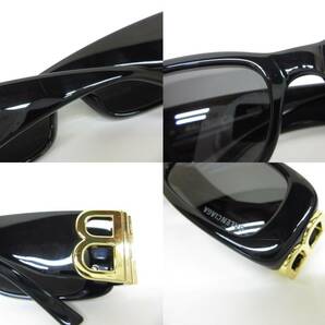 4D561NZ◎BALENCIAGA バレンシアガ サングラス BB0096S 001 眼鏡フレーム 度なし◎中古の画像10