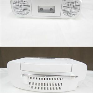 4J082MZ◎TOSHIBA 東芝 CDラジオカセットレコーダー TY-CDH8（シルバー) リモコン付 2023年製◎未使用品の画像2