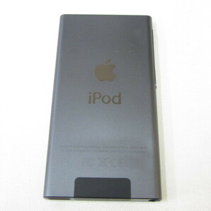 4D337◎Apple iPod nano 第7世代 A1446 (NKN52LL) 16GB グレー 動作品 初期化済み◎中古の画像4