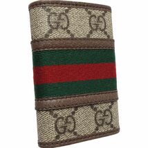 GUCCI グッチ キーケース GGスプリーム オフィディア 603732 キャンバスxレザー ベージュ ブラウン/180354【中古】_画像3