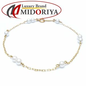 Mikimoto Mikimoto Baby Pearl Fearl Браслет Жемчужина 3,5-3,7 мм K18YG желтое золото/291604 [Используется]