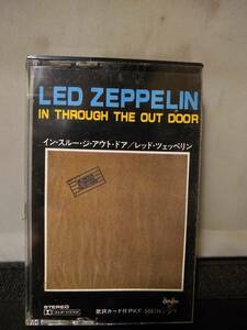 C9276　カセットテープ　レッド・ツェッペリン／LED ZEPPELIN 　IN THROUGH THE OUT DOOR　日本国内版