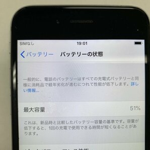 JJ304 SoftBank iPhone6 スペースグレイ 16GB ジャンク ロックOFFの画像4