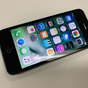 JL004 au iPhone5 ブラック 16GB 判定○ ジャンク ロックOFFの画像1