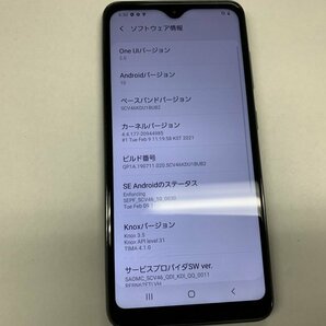 JM147 SIMフリー Galaxy A20 SCV46 ジャンクの画像3